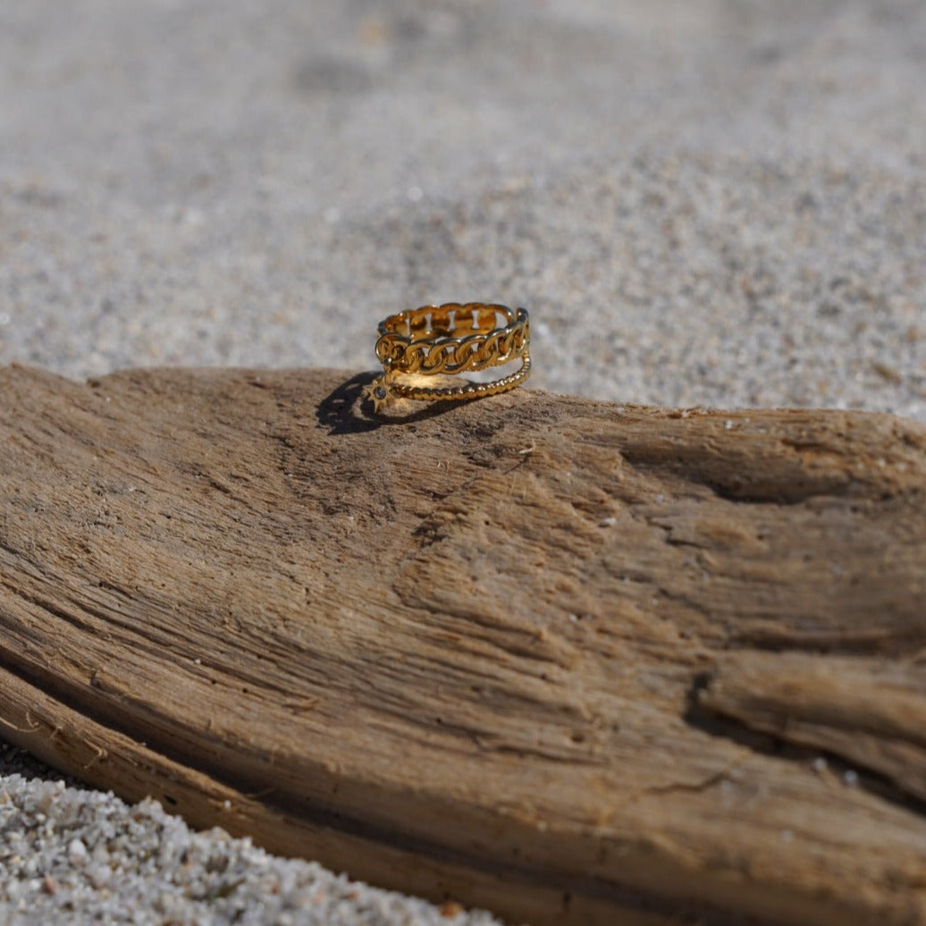 Bague Lamprós - Atelier Malé