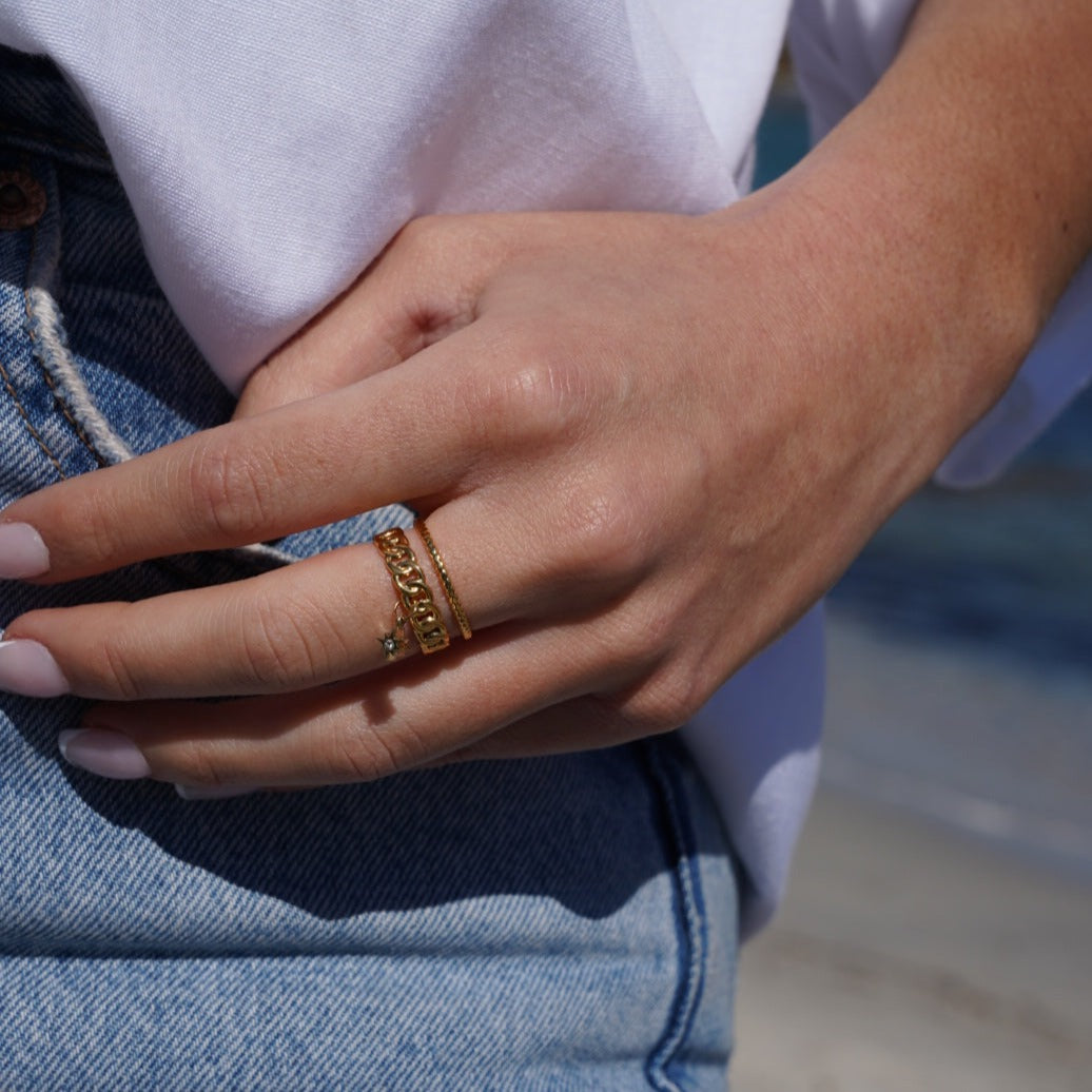 Bague Lamprós - Atelier Malé